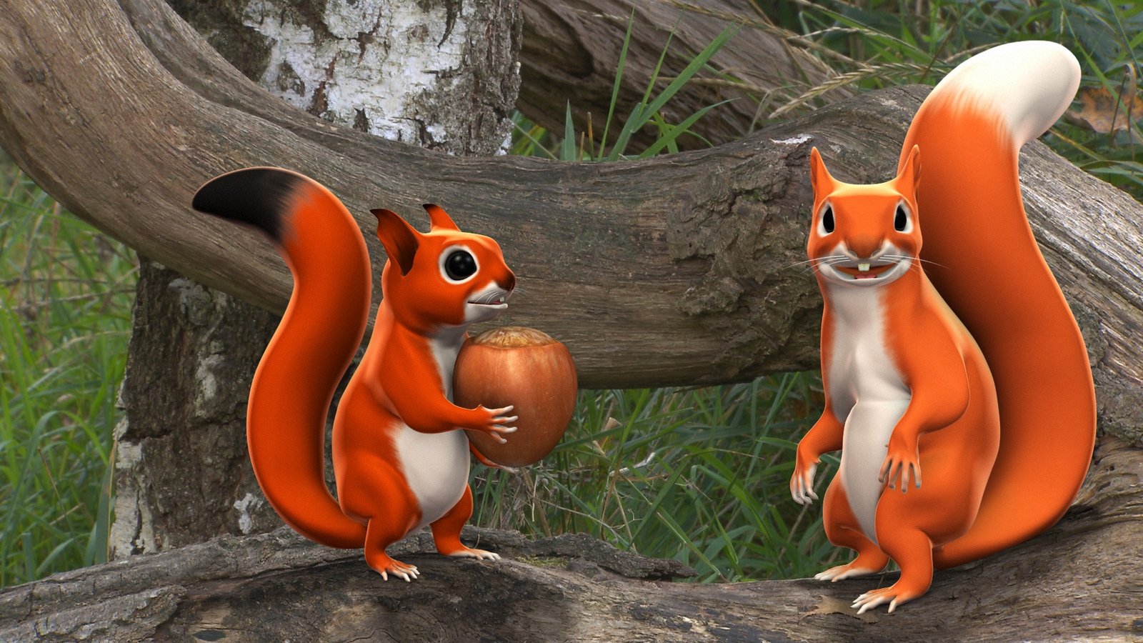 Pip the squirrel 3D animated series • Full Rotation - Design & Animation