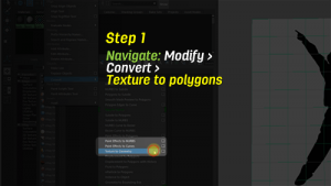 navigate to texture to poly